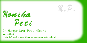 monika peti business card